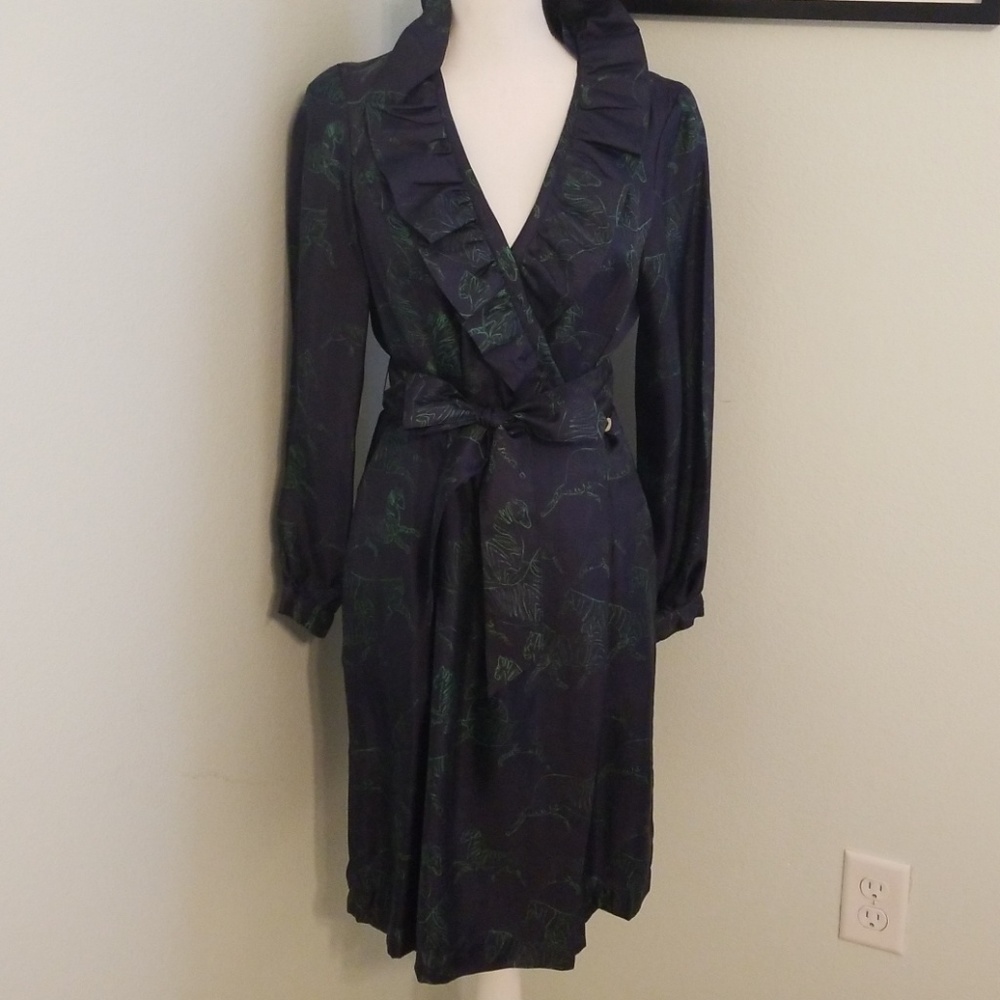 Elizabeth McKay Scotland Dress in Zebra Print